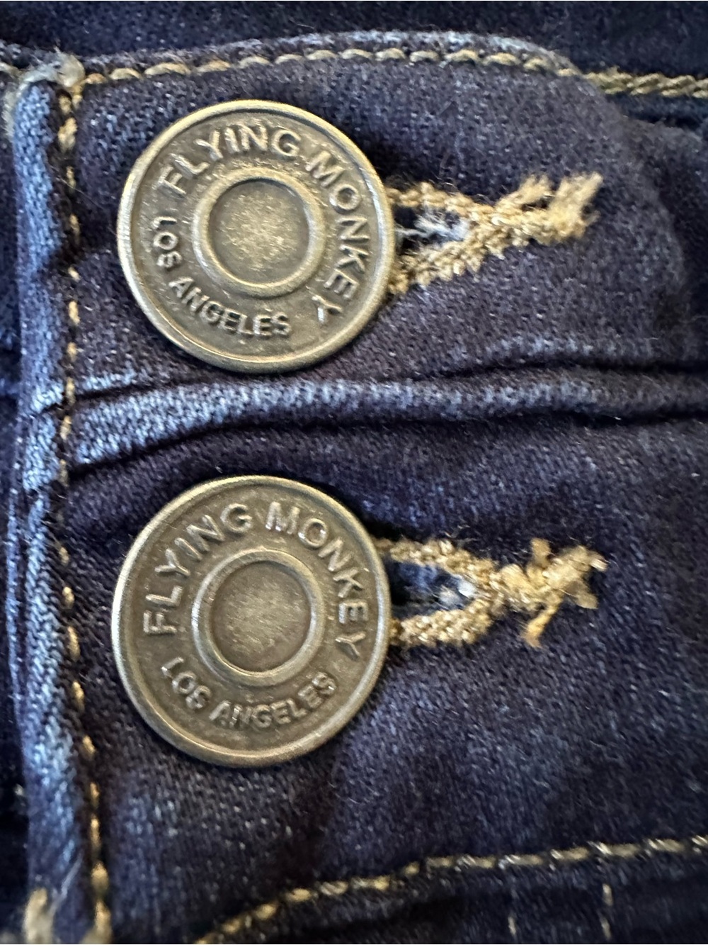 Flying Monkey Women's Dark Indigo High-Rise Skinny Jeggings - Picture 7 of 12